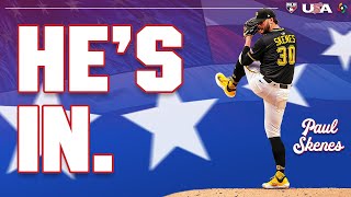 Paul Skenes announces on-air he will play for Team USA | MLB Central