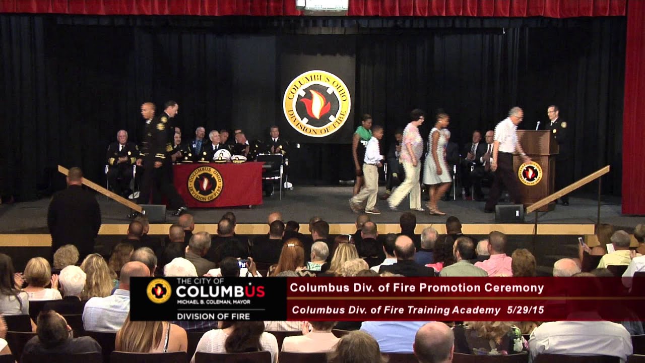 columbus division of fire promotion ceremony youtube