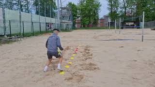 Sand Lateral Change of Direction Drill | Football Readaptation & Return to Training
