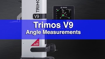 Fowler Trimos V9 Height Gage: Angle Measurements