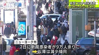 NYコロナ感染者　減少傾向・・・ピーク時の4分の1以下に(2022年1月19日)