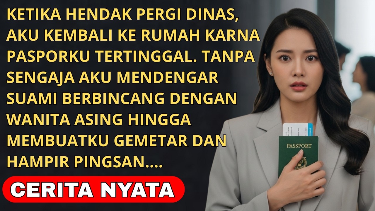 SAAT AMBIL PASSPORKU YANG KETINGGALAN DIRUMAH TAK SENGAJA AKU MENDENGAR RENCANA SUAMI BUATKU SYOK...