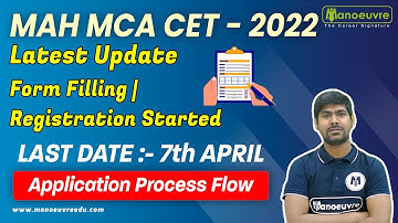 MAH MCACET 2022 I LATEST UPDATE FORM FILLING I REGISTRATION STARTED..