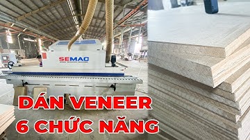 Máy Dán Cạnh Veneer Giá Tốt SM 360 | Máy Dán Vener 6 Chức Năng | Quốc Duy CNC