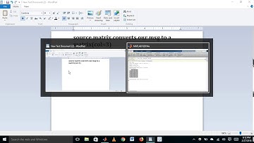 Encryption using MATLAB