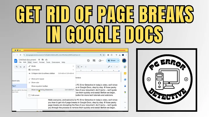 How to Get Rid of Page Breaks in Google Docs