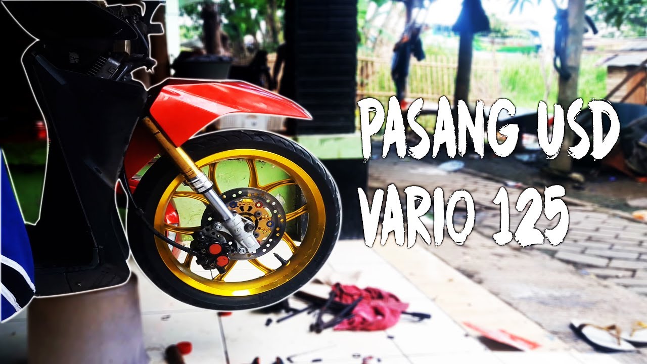 Pasang Custom Shockbreaker USD Dan Rubah Kaliper Sebelah Kanan Vario 125 YouTube