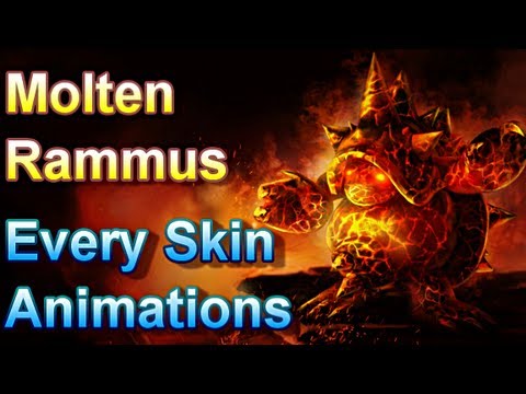 Molten Rammus - Every Skin Animations - League of Legends - YouTube