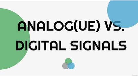 Analog vs. Digital (As Simple As Possible)
