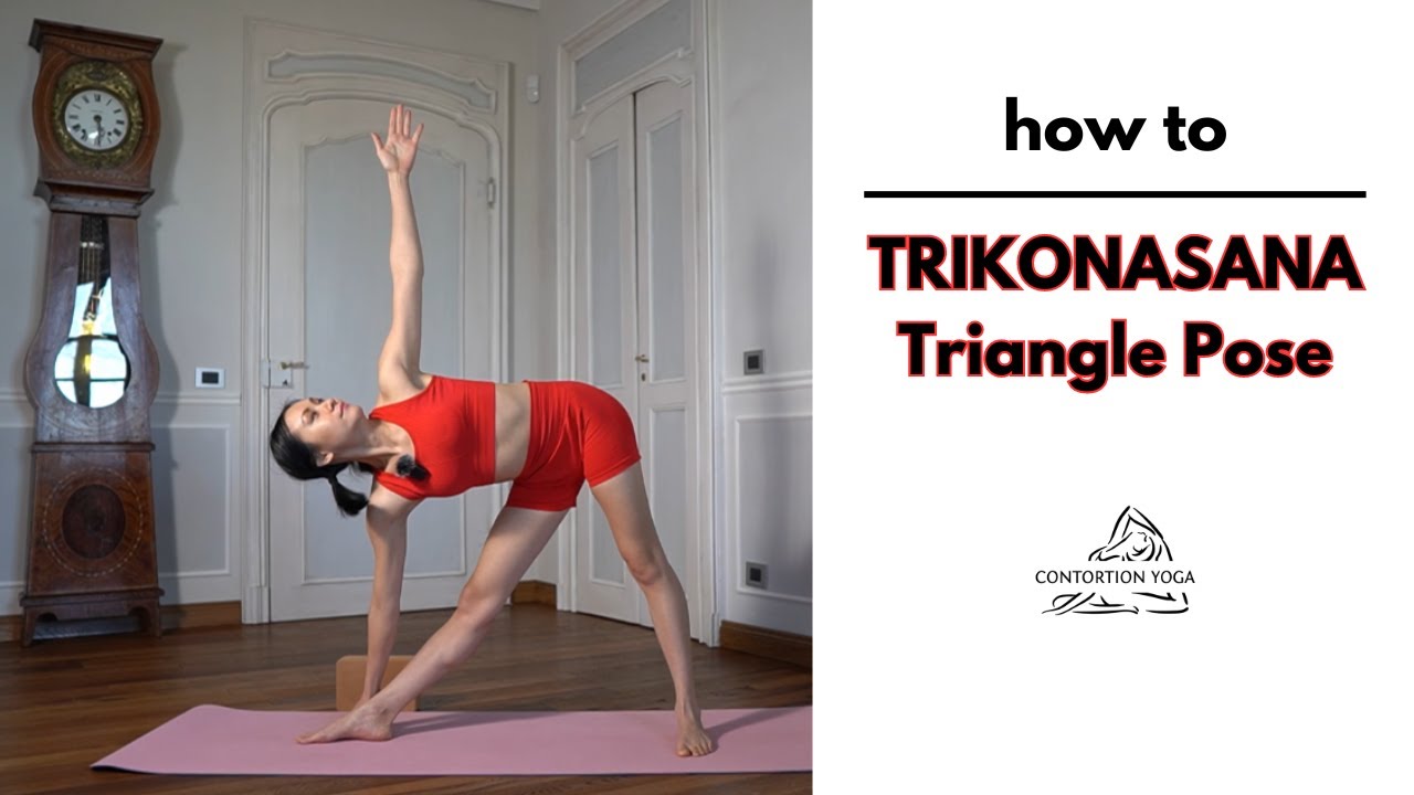How To Do Triangle Pose (Trikonasana) Yoga Tutorial | Alignment, Common ...