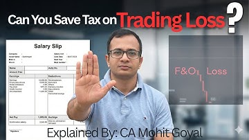 Can F&O Loss Save Tax on Your Salary? (The Truth)