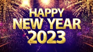 happy new year 2023 numbers wishing, 60 seconds counting new year 2023 hd animation with sound voice