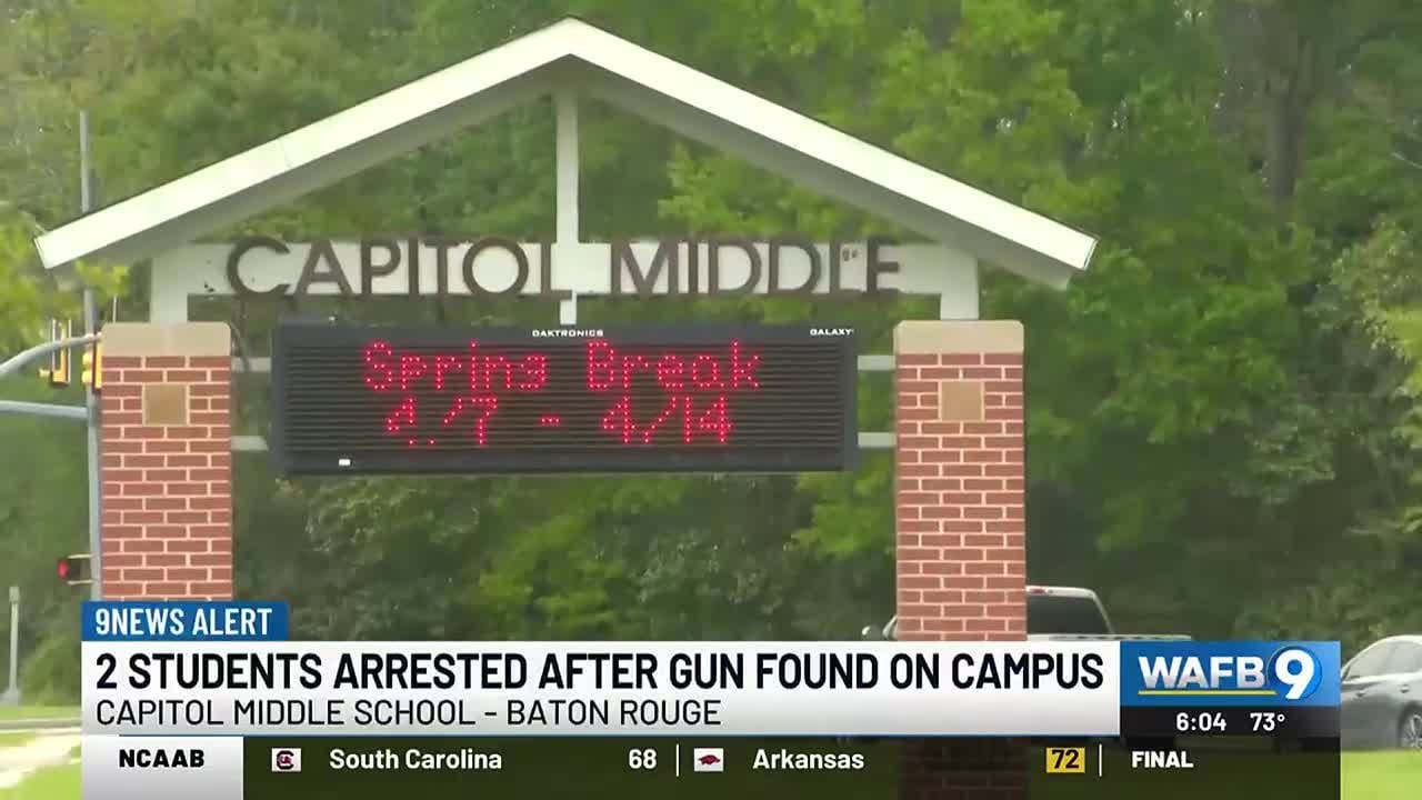 2 Capitol Middle students arrested after unloaded gun found in backpack ...