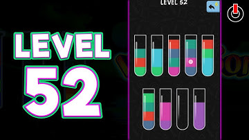 Water Color Sort Level 52 Solution