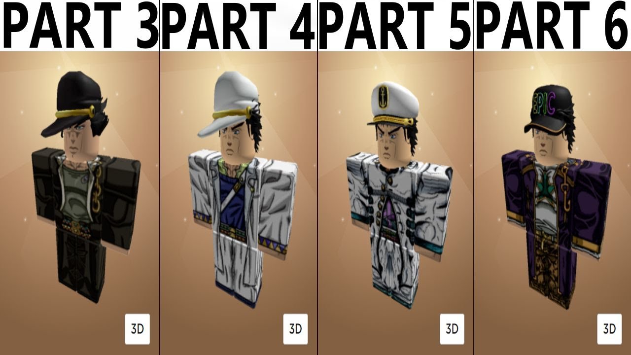 How To Make Jotaro Kujo In Roblox Youtube