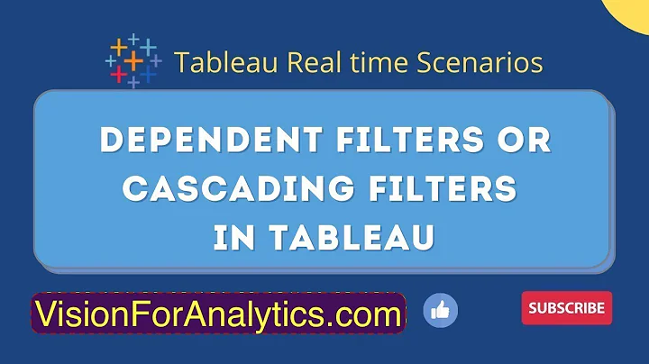 Tableau - Types of filters | Cascading filters in Tableau