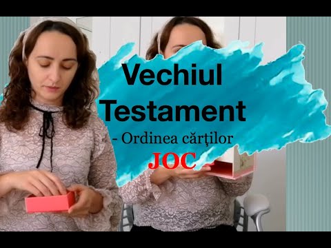 VECHIUL TESTAMENT: JOC pentru a reține ordinea cărților