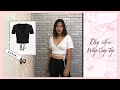 DIY SHEIN inspired top | Self-tie Wrap Crop Top| Refashion T-Shirt