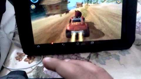 Playing android games using six axis controller
