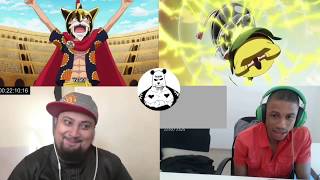 Luffy fixes chinjao's drill and wins block C reaction mashup   one piece