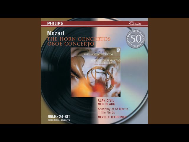 Mozart - Rondo pour cor & orch K 371 : A.Civil / Academy St Martin-in-the-Fields / N.Marriner