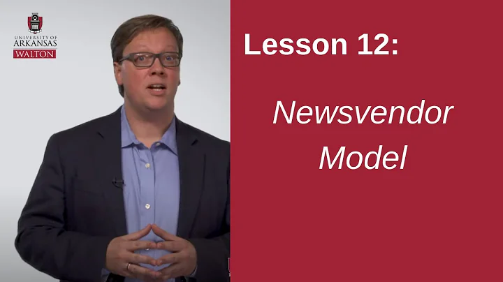 Newsvendor Model | SCMT 3623