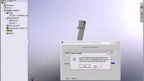 Non Linear Analysis with SolidWorks Simulation Premium