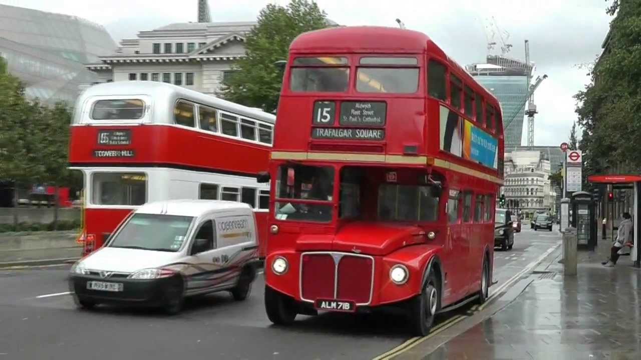 Routemaster Buses in London 26th Oct 2013