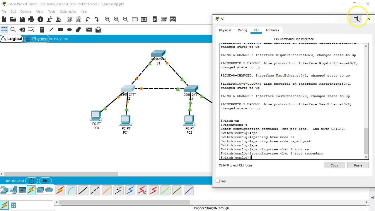 STP Cisco Packet Tracer. Настройка STP Cisco. PORTFAST Cisco Packet. Packet Tracer - изучение работы STP для предотвращения петли.