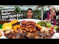 Brazilian Steakhouse Buffet DESTROYED! | Pro Eater vs All You Can Eat Brazilian Buffet!