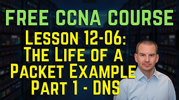Free CCNA 200-301 Course 12-06: The Life of a Packet Example Part 1   DNS