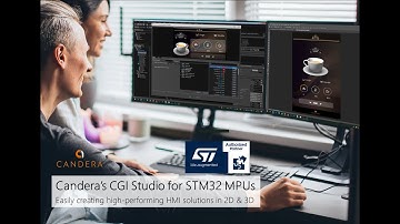 Candera CGI Studio Demos on STM32MP1: Coffee Machine & Robotic Arm