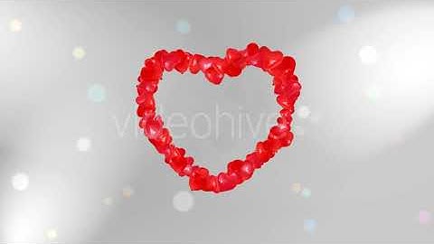 Floating Balloons Form Heart Shape Frame | Motion Graphics - Envato elements