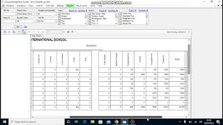 how to generate student information report in school management system