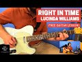 Right In Time, Lucinda Williams [Free Guitar Lesson]