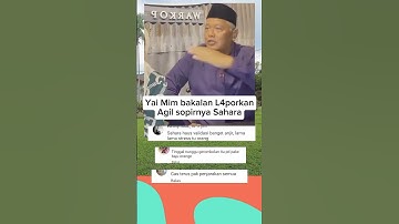 Yai Mim akan L4porkan Agil sopir Sahara#kabar#yaimim