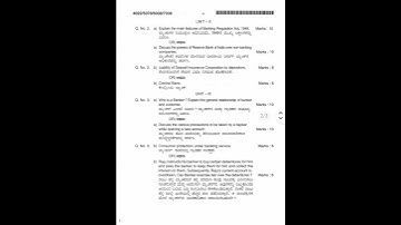 Banking law 2024 question paper kslu - Credence Law - 7019560214 #Kslu