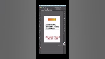 Text màu gradient trong illustrator