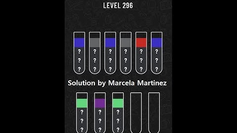 Water Sort Puzzle level 296 | Mobile Games