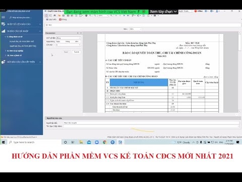 #1 Tập huấn Giới thiệu phần mềm kế toán công đoàn cơ sở do VCS triển khai (18/11/2021) Mới Nhất