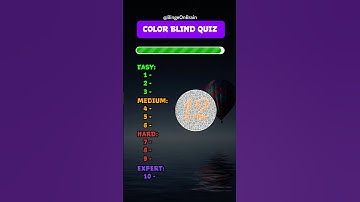 Can You See the Number? | Colorblind Challenge Test