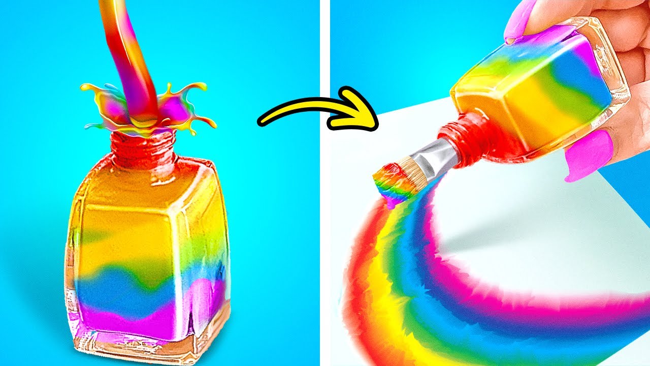COOLE KUNST-HACKS & DIYs || EINFACHE TIPPS ZUM MALEN & ZEICHNEN, DIE DU