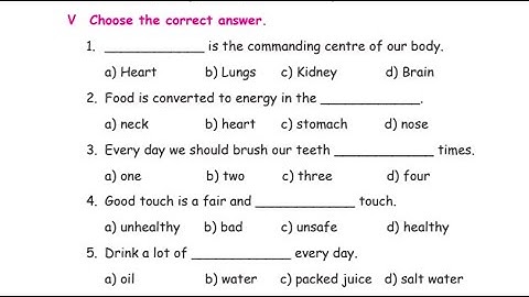 My body book back part-3 ll 4th std 1st term science ll Tn samacheer kalvi