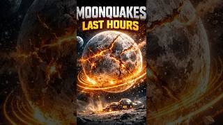 Moonquakes Can Last 10 Hours🌓 Shorts) #moon #moonquake #spacefacts #spacemystery #nasa