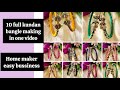 10 Full Kundan Bangle Making Tutorial | Step by Step Silk Thread Bangle Design #viralvideo #diy 