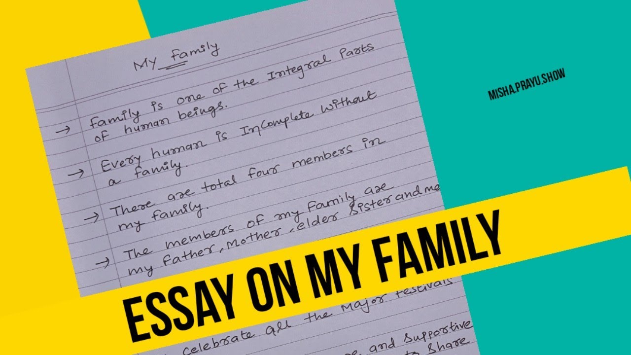 my family essay for class 10