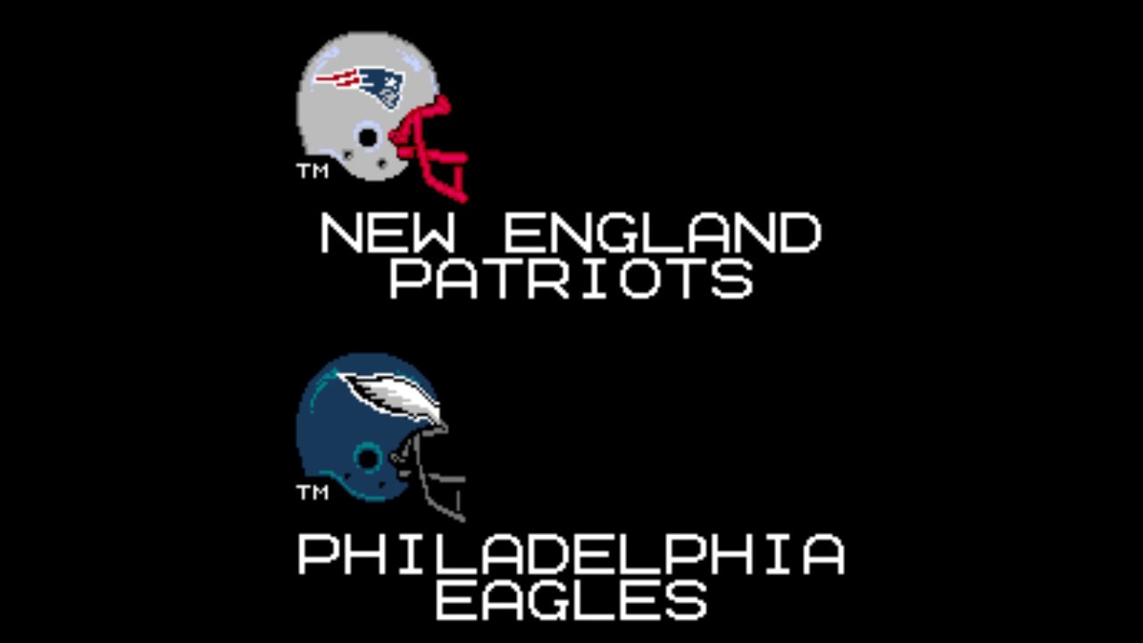 Tecmo Super Bowl LII: New England Patriots vs Philadelphia Eagles ...