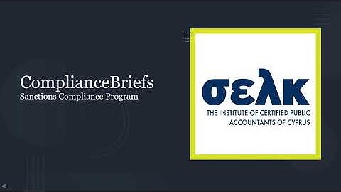 ComplianceBriefs   Sanctions Compliance Program
