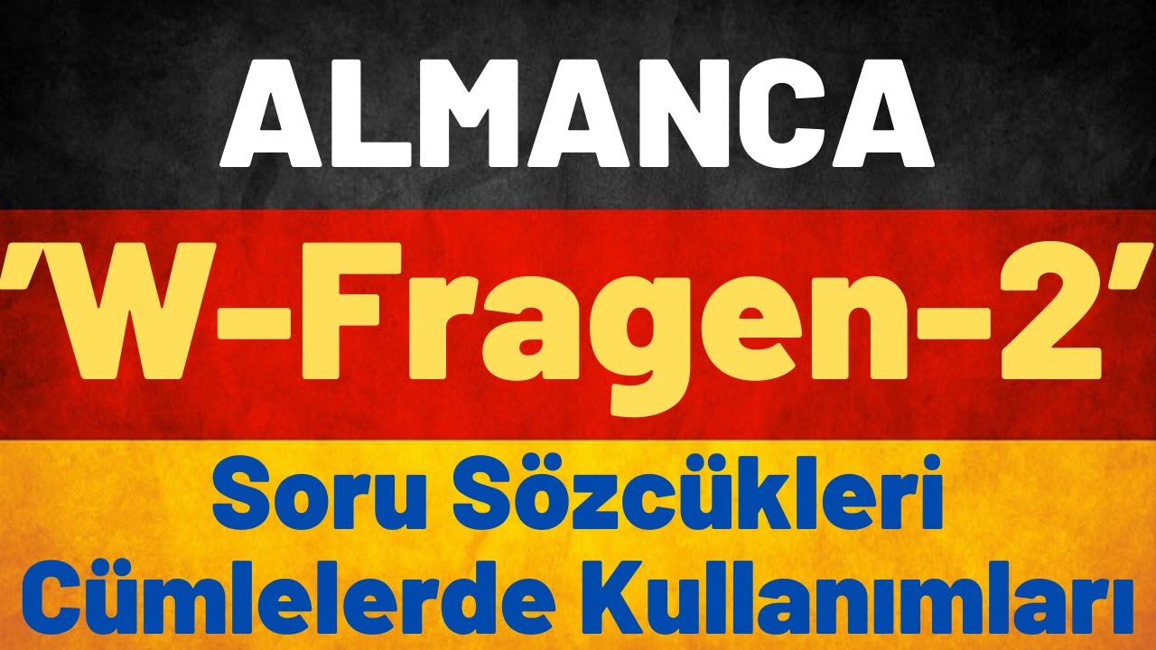 Ders 23Almanca A1Temel Seviye /W-Fragen #almancaogreniyorum #almanya #almaniya #deutscha1