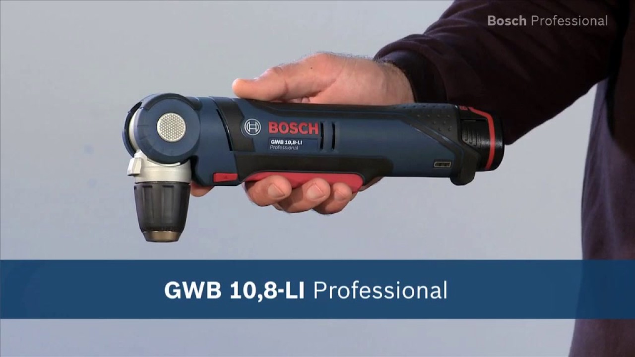 Bosch Winkelbohrmaschine GWB 10,8-LI Professional - YouTube